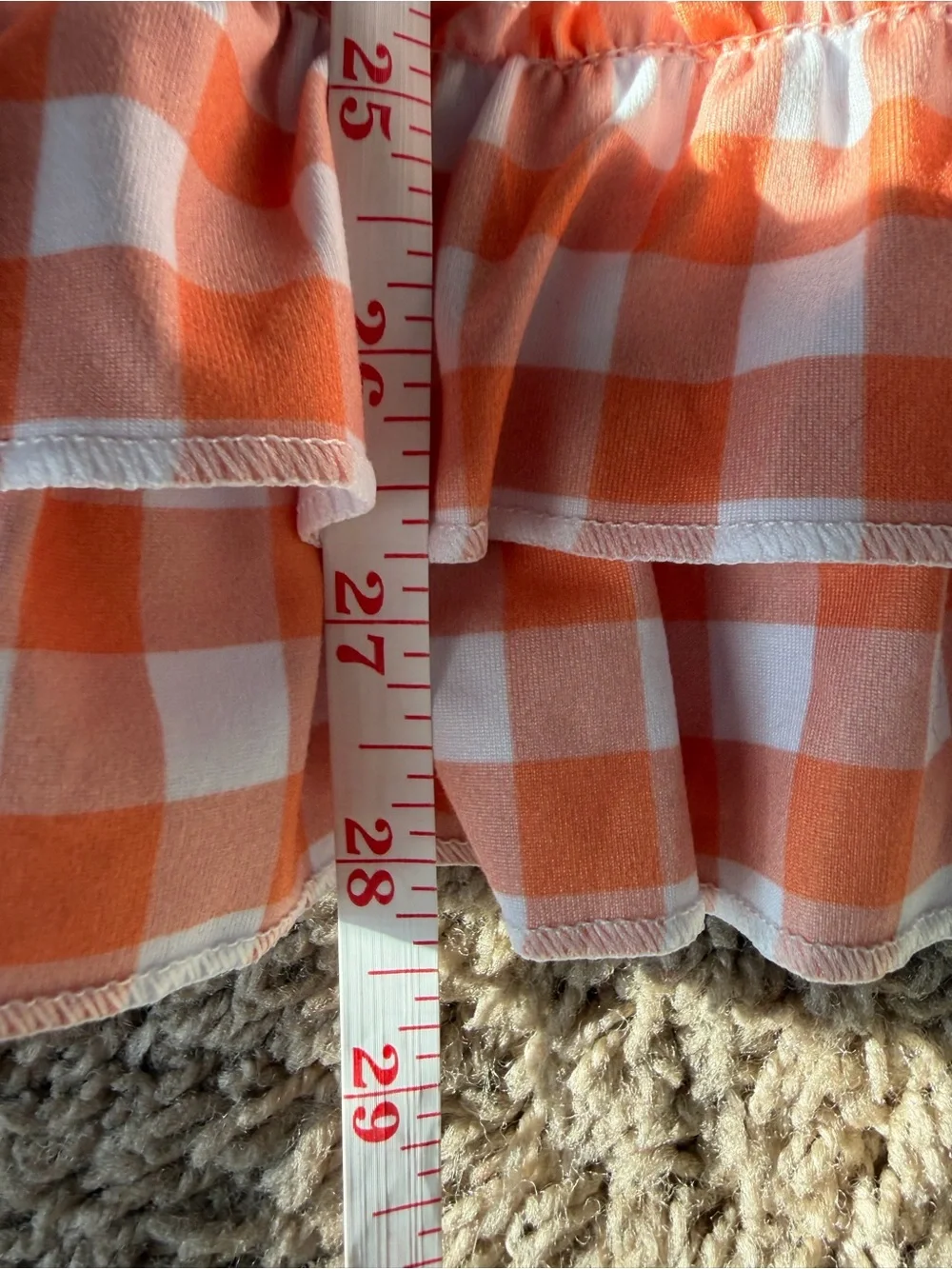 Girls Uni of TN Vol State Orange & White Dress
